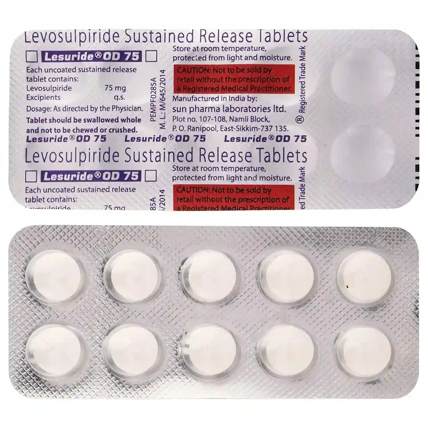 LESURIDE-OD 75 TABLET