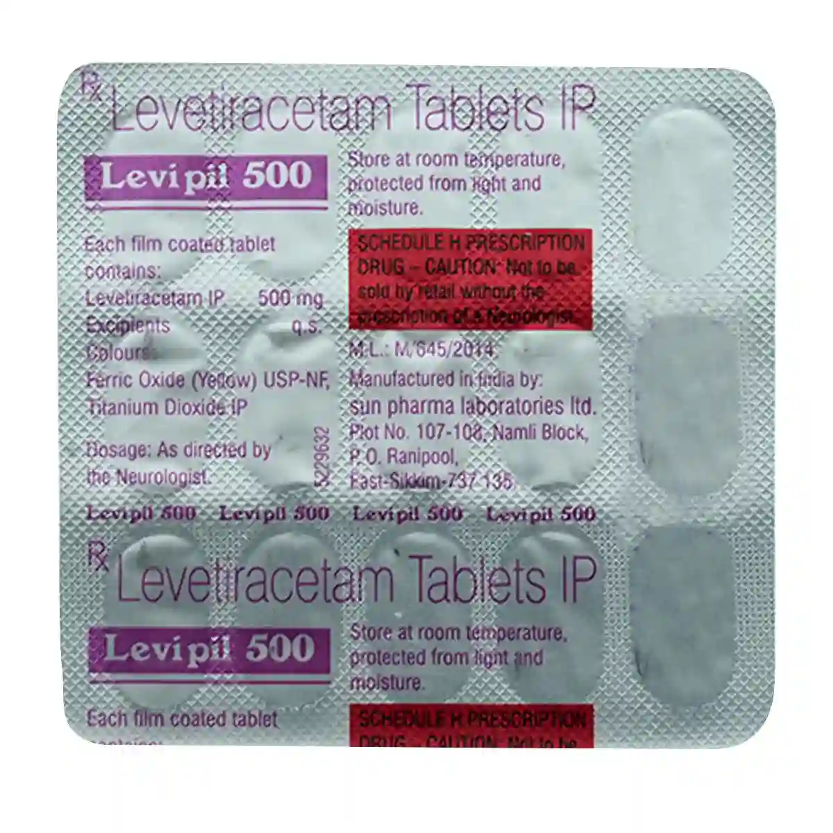LEVIPIL 500 TABLET