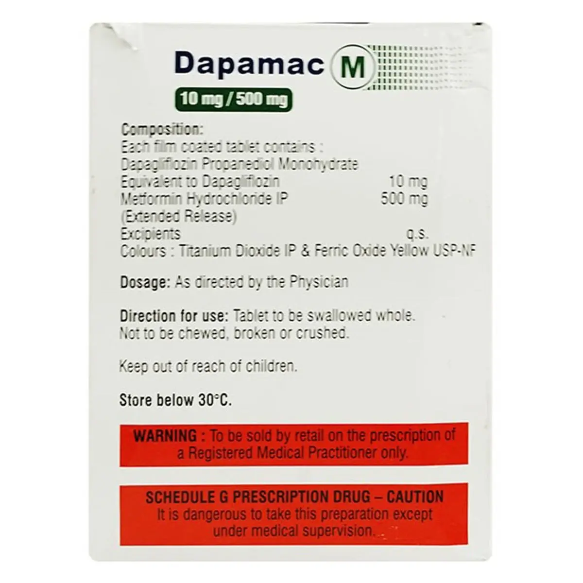 DAPAMAC M 10/500