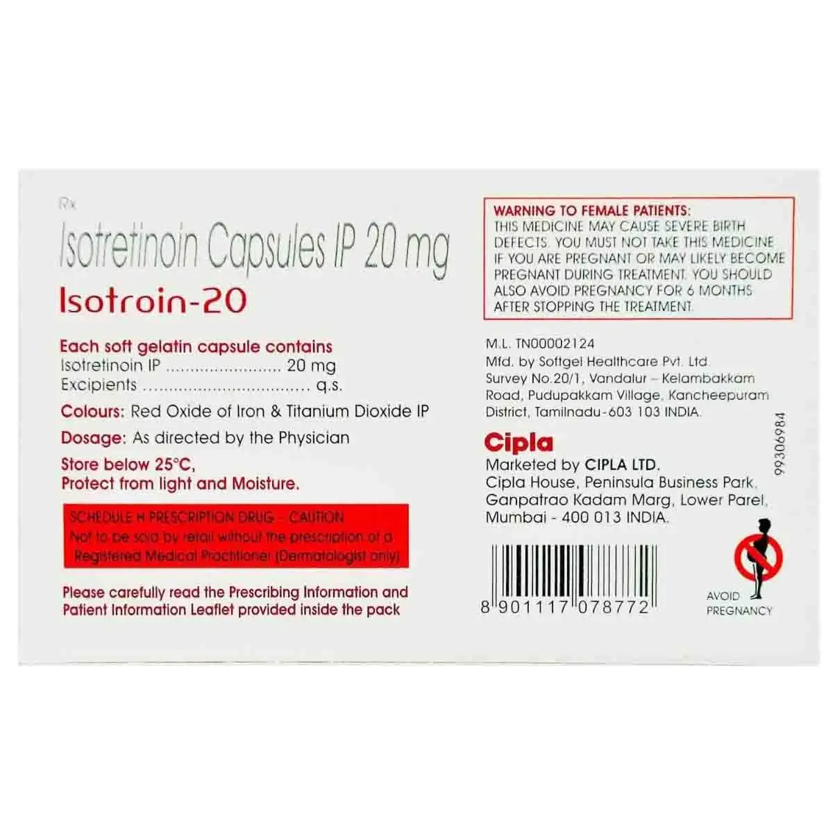ISOTROIN 20