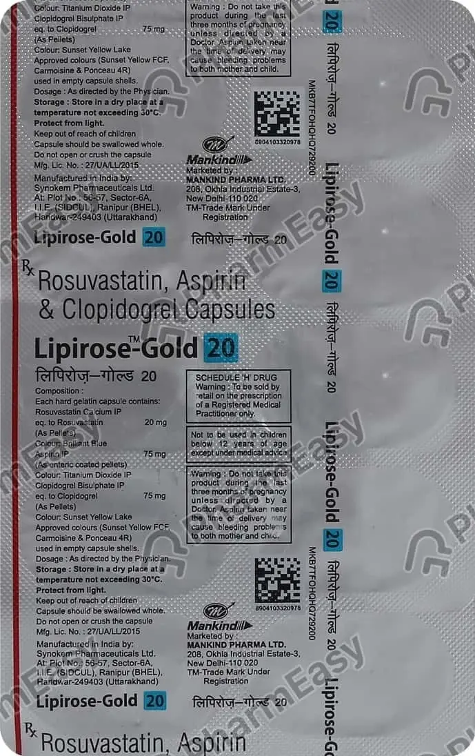 LIPIROSE GOLD 20 CAP