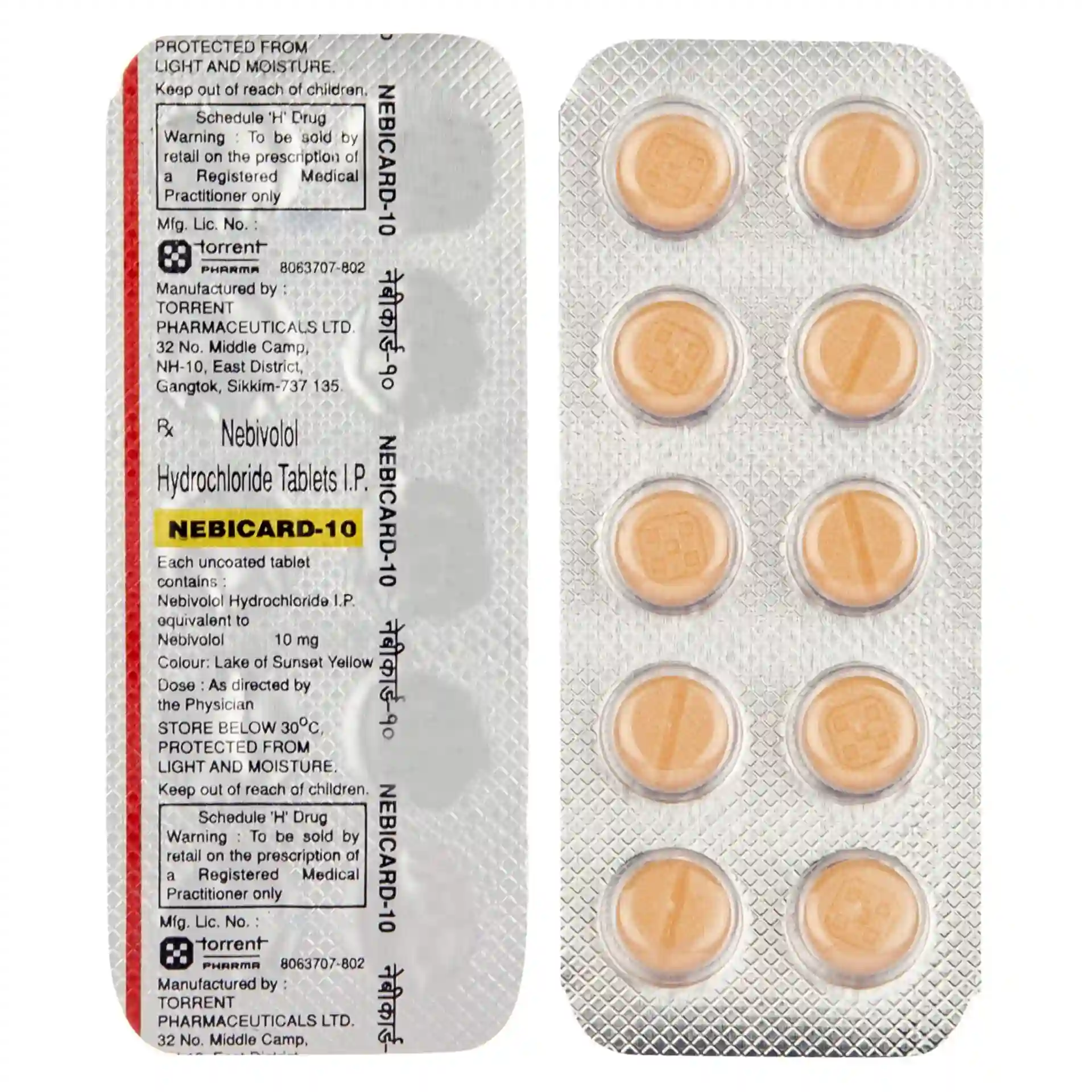 NEBICARD 10 TABLET