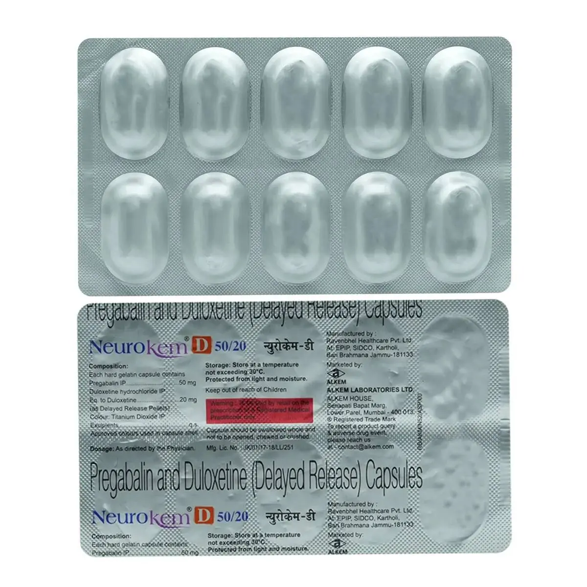 NEUROKEM D 50/20MG