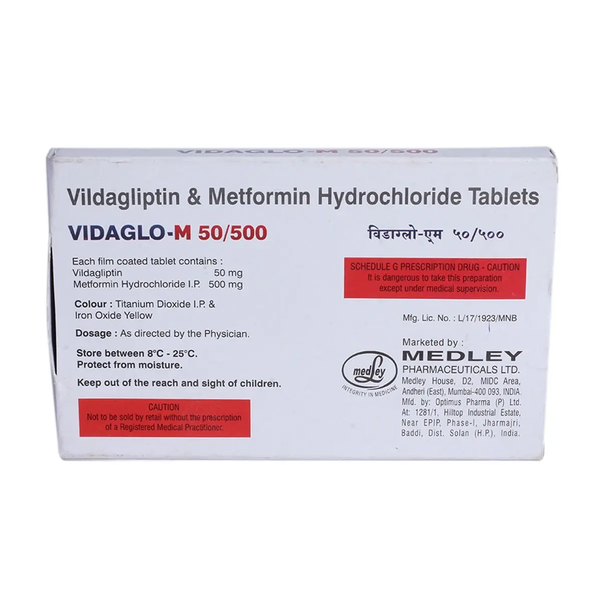 VIDAGLO M 50/500