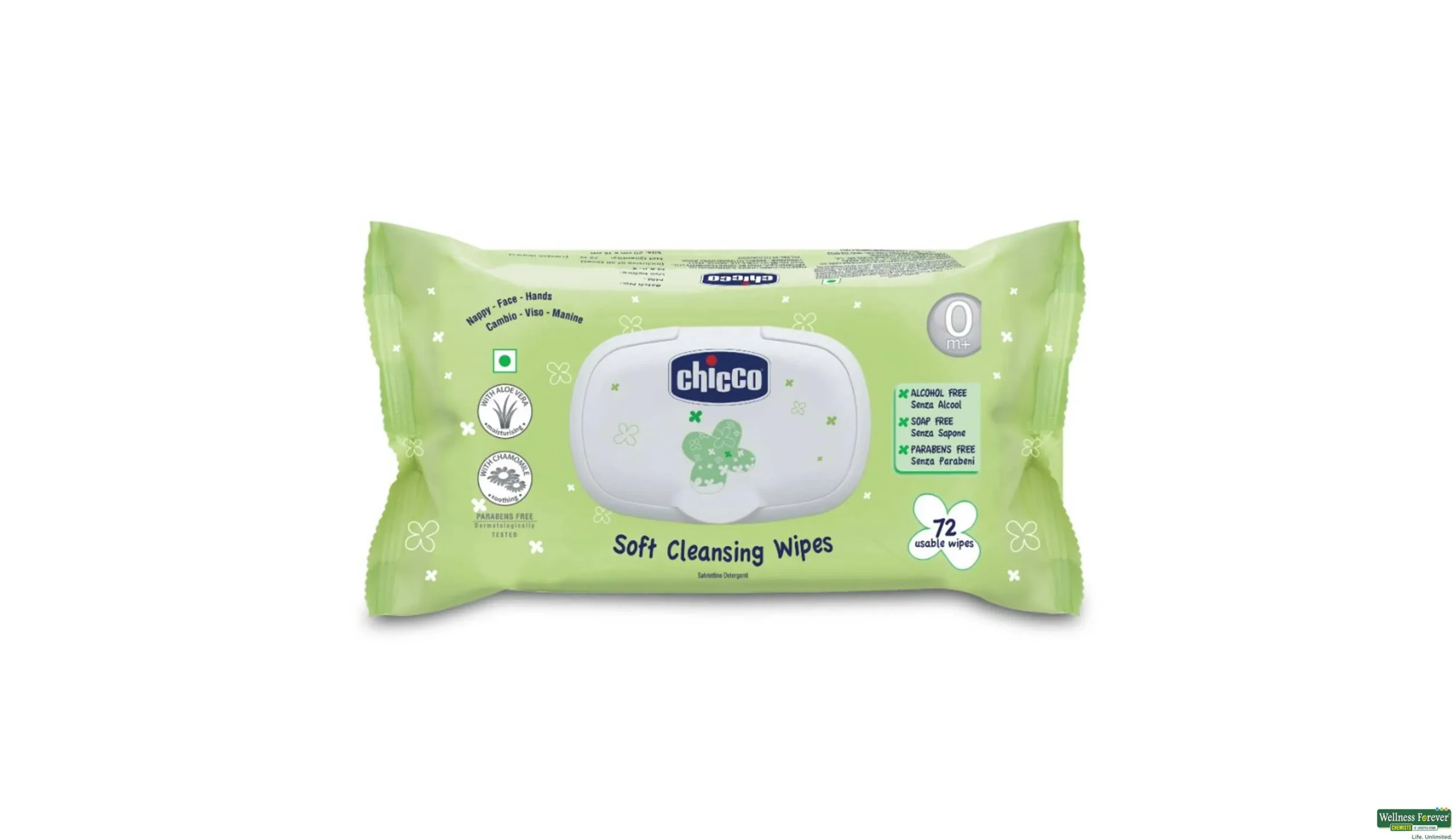 CHICCO BABY WIPES 72
