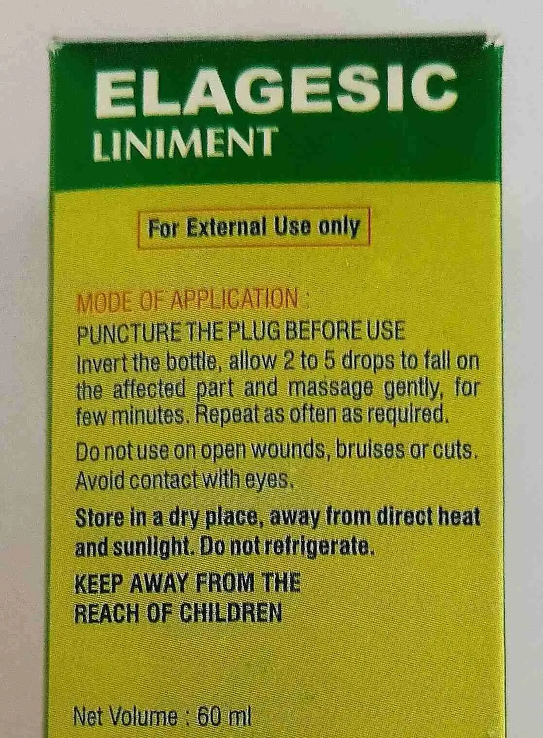 ELAGESIC LINIMENT 60