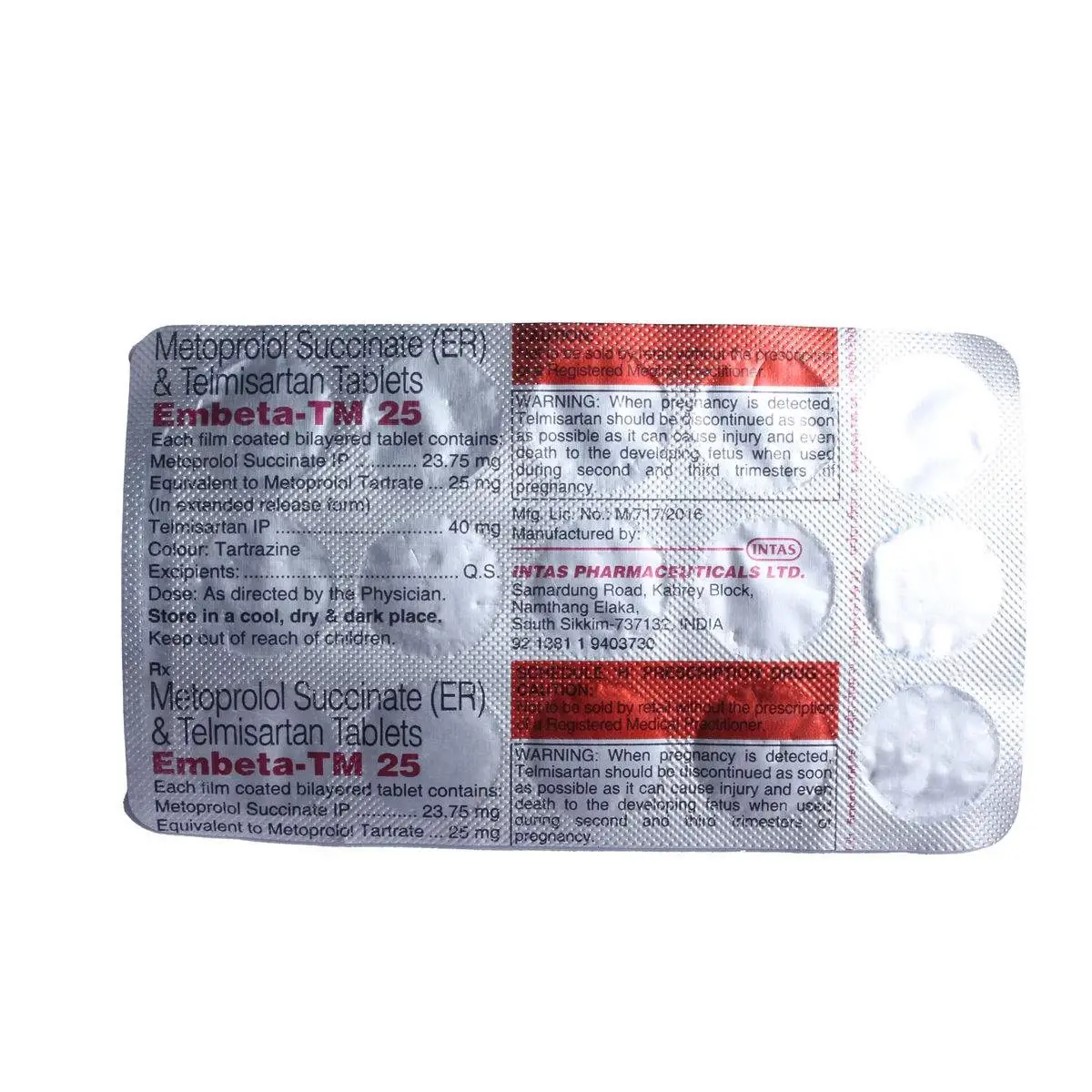 EMBETA TM 25MG