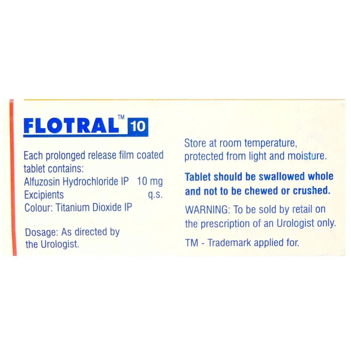 FLOTRAL 10 CAP
