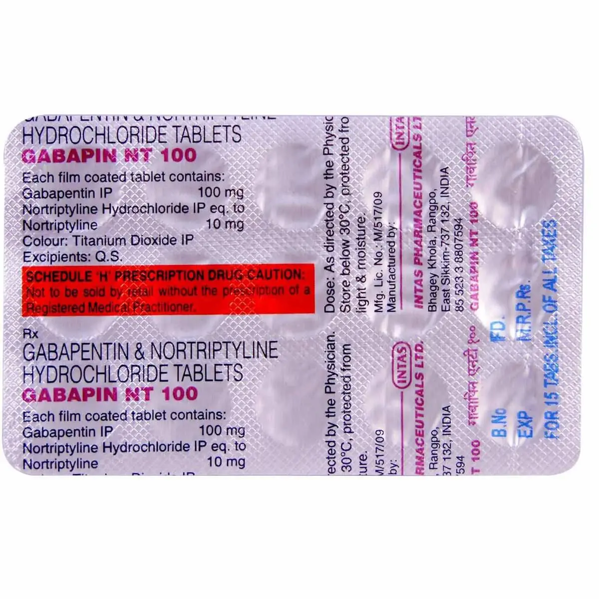 GABAPIN NT 100