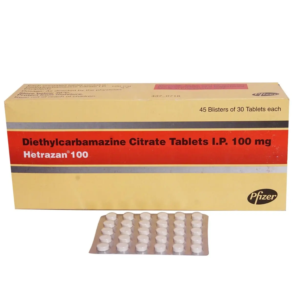 HETRAZAN 100 TAB 30'