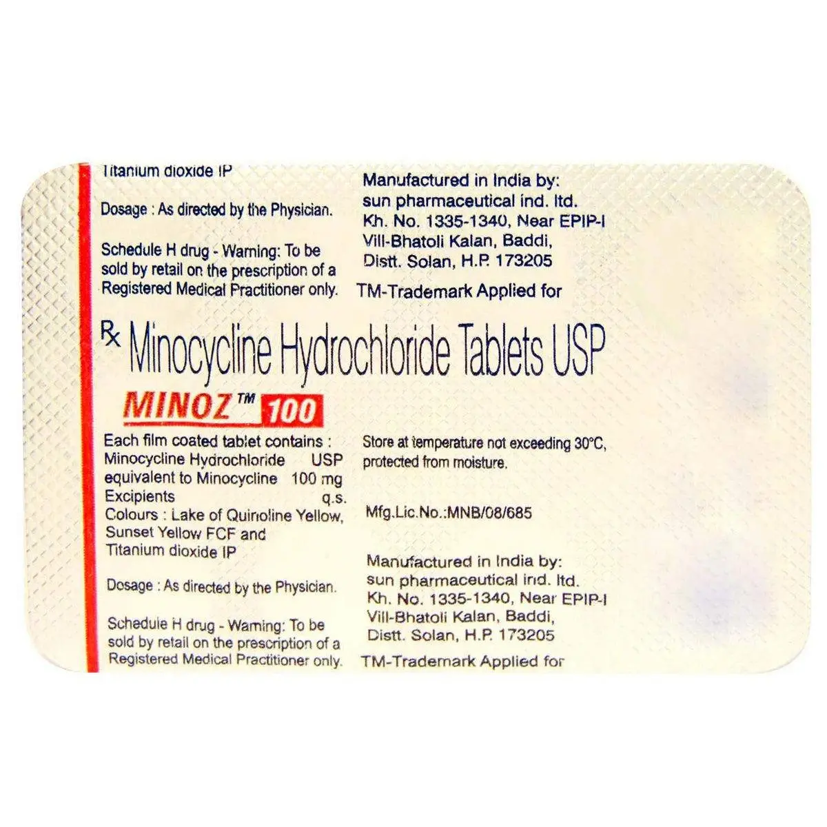 MINOZ 100 TAB