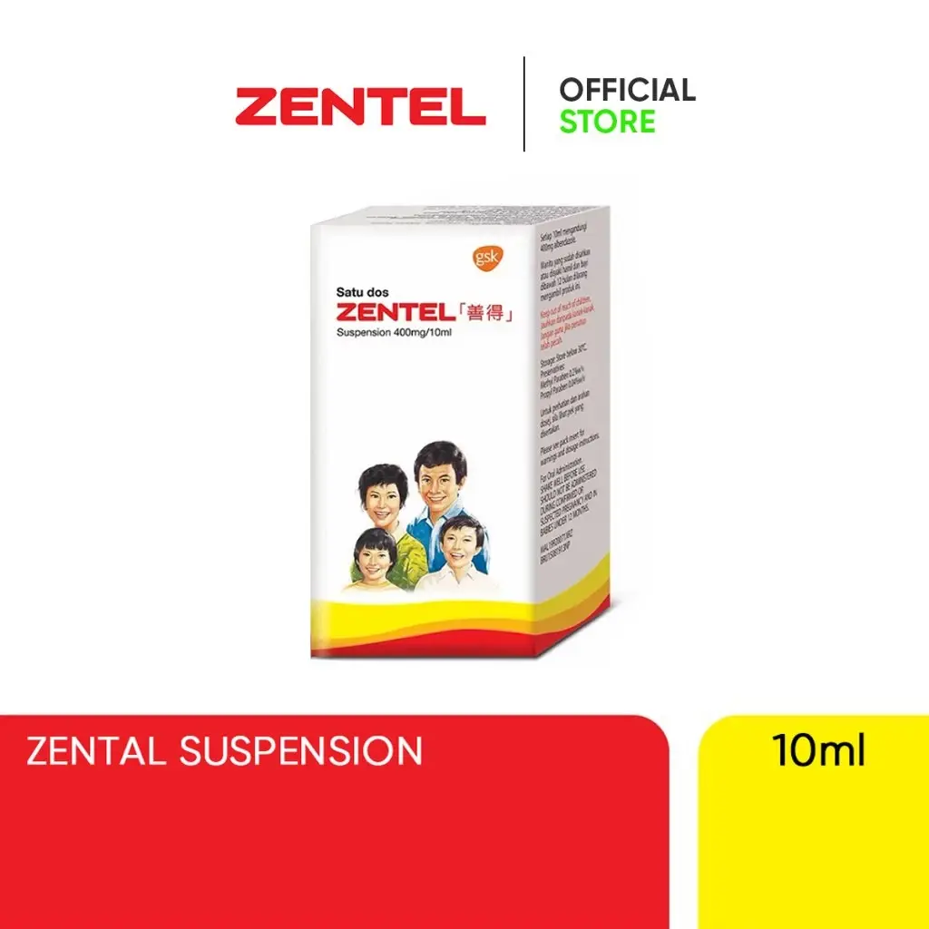 ZENTEL SUSP 10ML